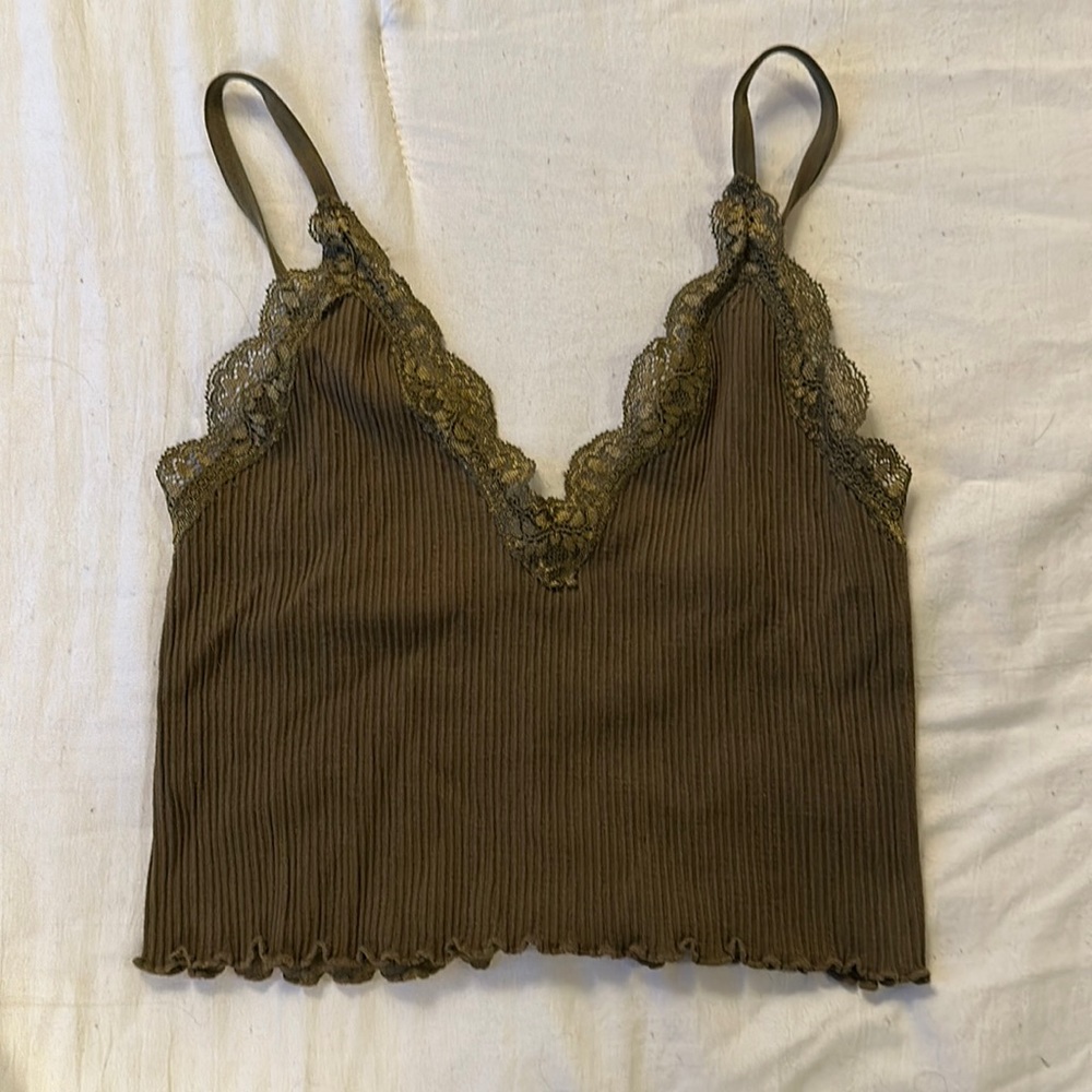 Stretchy baby lace crop tank from forever 21. Only been worn once